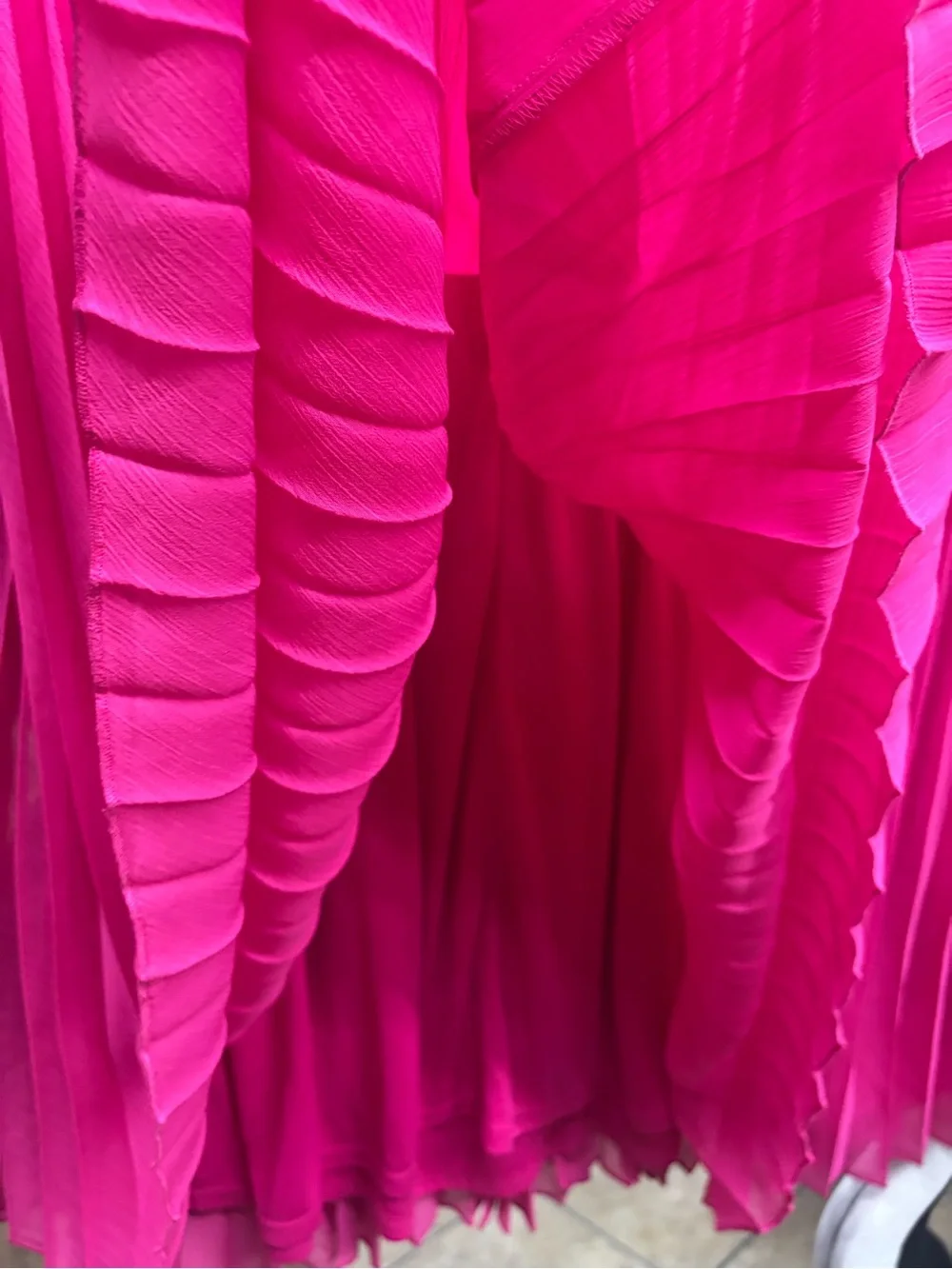 LANE BRYANT Hot Pink Pleated Skirt